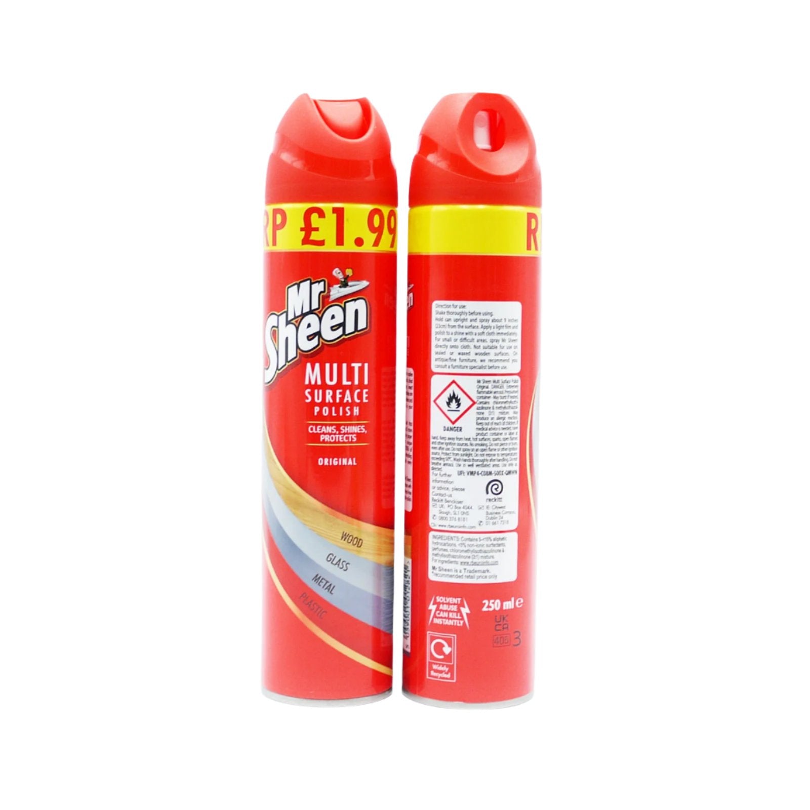 Mr Sheen Multi Surface Polish Original 250ml | Affordable & Durable - Product Image Mr Sheen Multi Surface Polish Original 250ml | Affordable & Durable - Product Image
